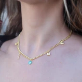 Gold Kaplama Gümüş Dilek Kolyesi thumbnail 3