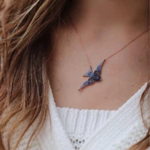 Nano Taşlı Martı Kolye thumbnail 1