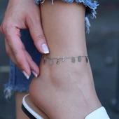 Fatma Ana Eli Figürlü Nazar Boncuklu Gümüş Halhal thumbnail 1