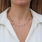 Rose Kaplama Yıldız Figurlü Şans Kolyesi thumbnail 1