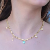 Gold Kaplama Gümüş Dilek Kolyesi thumbnail 1