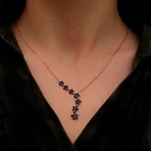 Sıra Yıldız 925 Ayar Gümüş Kolye thumbnail 1