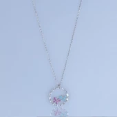 Baget Çerçeveli Kelebek Gümüş Kolye thumbnail 4