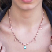 Rose Gold Kaplama Gümüş Dilek Kolyesi thumbnail 1