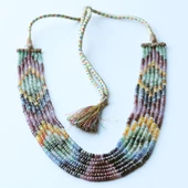 Turmalin Taşlı 7 Sıra Doğal Taş Gerdanlık thumbnail 3