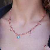 Rose Gold Kaplama Gümüş Dilek Kolyesi thumbnail 2