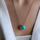 Mine İşlemeli Trend Göz Kolye thumbnail 1