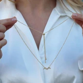 Batman Gold Kaplama Asansörlü Gümüş Kolye thumbnail 4