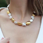 Barok İnci Gümüş Kolye thumbnail 1