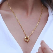Önden Klipsli Gold Kaplama Zincir thumbnail 2