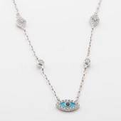 Mine İşli Göz Trend Gümüş Kolye thumbnail 4