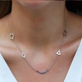 Geometrik Şekilli Gümüş Kolye thumbnail 3