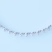 Kalpli Su Yolu Zirkon Taşlı Gümüş Kolye thumbnail 5