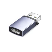 Polham Jazos USB 3.1 To Type-C OTG Dönüştürücü Adaptör, 10 Gbps Veri Aktarım, Mini Type C Çevirici - 1