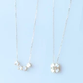 Sedefli Gold Kaplama Aşk ve Şans Kolyesi thumbnail 3