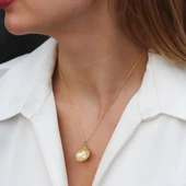 İnci İstirdiye Gold Kaplama Gümüş Kolye thumbnail 2