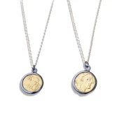 Antik Para Gold Kaplama Gümüş Kolye thumbnail 4