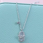 Sedefli Arı Figürlü Trend Gümüş Kolye thumbnail 5