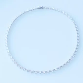 Kalpli Su Yolu Zirkon Taşlı Gümüş Kolye thumbnail 2