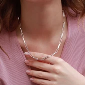 Trend Geçme Gümüş Zincir thumbnail 3