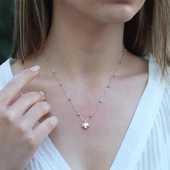 Yaprak Gümüş Kolye thumbnail 1