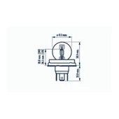 Narva CM 49211 12V 3 Fişli Ampul - 1