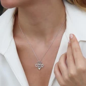 Taşlı 925 Ayar Gümüş Serenay Kolyesi thumbnail 2