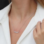 Kılıç Zirkon Taşlı Gümüş Kolye thumbnail 2