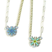 Kar Tanesi Çift Taraflı Gümüş Kolye thumbnail 3