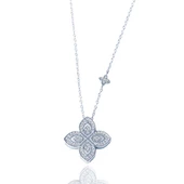 Alhambra Model Zirkon Taşlı Gümüş Kolye thumbnail 2