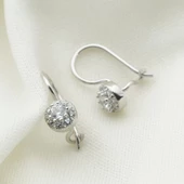 Zirkon Taşlı Gümüş Çocuk Küpesi thumbnail 1