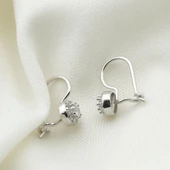 Zirkon Taşlı Gümüş Çocuk Küpesi thumbnail 2