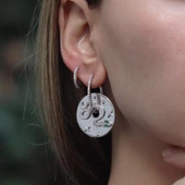 Apm  Monaco Modeli  Yılan Figürlü Zirkon Taşlı Gümüş Küpe thumbnail 2