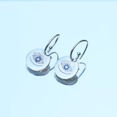 Apm Modeli Zirkon Taşlı Göz Gümüş Küpe thumbnail 4