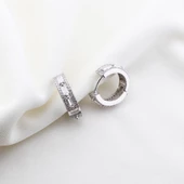 Baget Kesim Starlight Diamond Gümüş Halka Küpe thumbnail 5