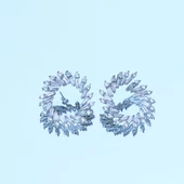 Baget Taşlı Gümüş küpe thumbnail 4