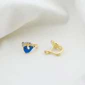 Yunus Balığı Zirkon Taşlı Gold Kaplama Çocuk Küpesi thumbnail 1