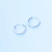 Crtr Modeli Gümüş Halka Küpe thumbnail 2