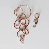 Apm Tasarım Modeli Deniz Atı Rose Gold Kaplama Gümüş Küpe thumbnail 2