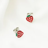 Mine İşli Çilek Çocuk Küpesi thumbnail 1