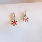 Kar Tanesi Mine İşli Gümüş Çocuk Küpesi thumbnail 1