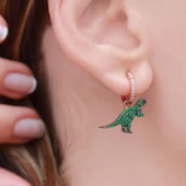 Dinazor Tasarım Rose Kaplama Küpe thumbnail 2