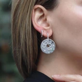 Apm  Monaco Modeli  Yılan Figürlü Zirkon Taşlı Gümüş Küpe thumbnail 1