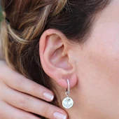 Apm Modeli Deniz Çapası Zirkon Taşlı Gümüş Küpe thumbnail 3