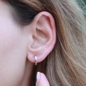 Halka Gümüş Küpe thumbnail 1