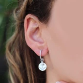 Apm Modeli Deniz Çapası Zirkon Taşlı Gümüş Küpe thumbnail 2