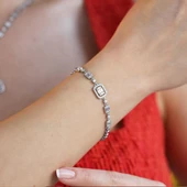 Baget Taşlı Sarkıt Gümüş Set thumbnail 5