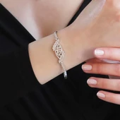 Cuture Model Zirkon Taşlı Gümüş Gerdanlık Set thumbnail 4