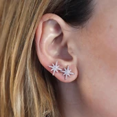 Kutup Yıldızı Gümüş Küpe thumbnail 1