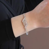 Cuture Model Zirkon Taşlı Gümüş Bileklik thumbnail 3